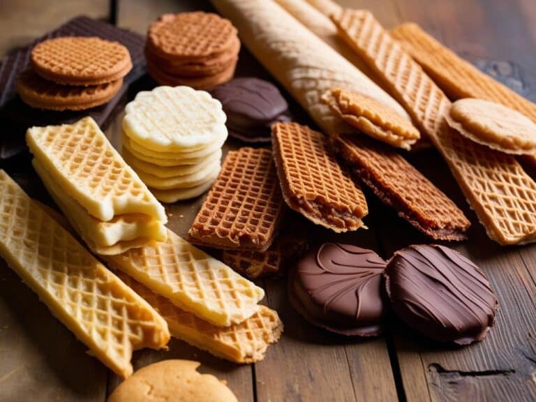 A visually appealing shot of wafers served alongside a bowl of banana pudding and whipped cream, with a few wafers partially dipped in the pudding for effect