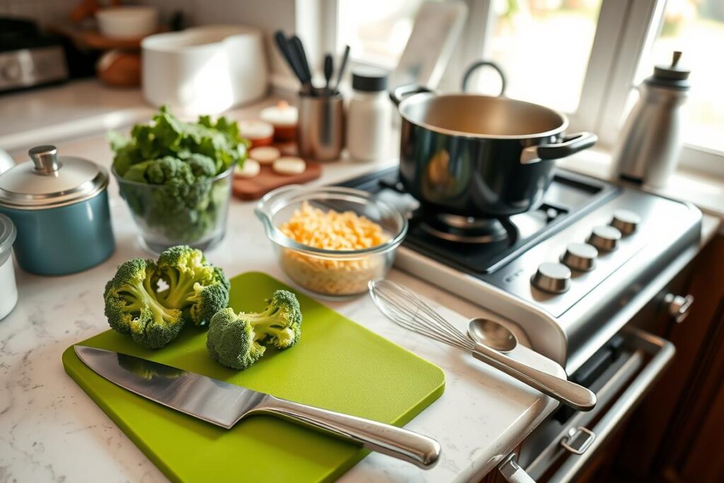 Cooking Tools for Broccoli Cheese Soup